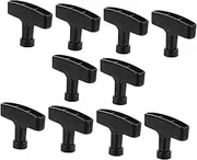 Alasum 10pcs Handle Starter Pull Start Handle Starter Rope Pull Cord Handle Starter Pull Cord Handle Lawn Mower Pull Handle Pull Starter Handle for Trowel Machine Black