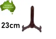 Rosewood Plate Plastic Stand Holder Display Easel Picture Frame Photo Bowl VIC