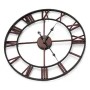 45cm Large Wall Clock Big Roman Numerals Giant Open Face Metal For Home Outdoor Garden