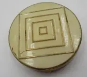 Vtg Unused Adrienne By Lorie NY Art Deco Rouge Blush Powder Compact
