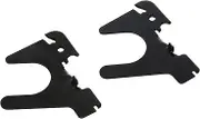 Wall Control 10-BOE-007 B Slanted U-Shaped Slotted Metal Pegboard Hook for Wall Control Pegboard Only, Black