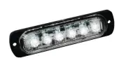 Custer Products STR61W Low Profile 6 LED White Strobe Light 19 Flash Patterns