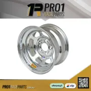 AMCA Aero Steel Wheels 15" x 8" | 3" Backspace | 5 x 4.75 PCD Speedway | Chrome