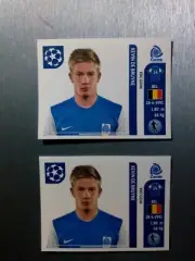 KEVIN DE BRUYNE 2 rookie stickers Champions league 2011/12 mint
