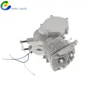 For Motorized Motorised Bicycle Bike Silver 80cc 2 Stroke Gas Engine Motor