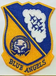 BLUE ANGELS SEAL US NAVY AIR TRAINING COMMAND Patch W/ VELCRO® Brand Fastener