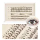 False Eyelashes Individual Lashes 220 Clusters Natural Eyelash Extension Kit DIY