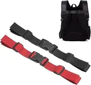 Pack of 2 Adjustable Chest Strap Backpack, Nylon Backpack Straps with Quick Release, Non-Slip Strap, Durable Chest Strap, for School Bag, Jogging, Hiking, Outdoors