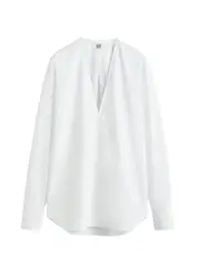 [Toteme] Toteme-Camicia Scollo A V Bianca-Donna 36 FR