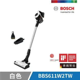 【BOSCH 博世】Unlimited S6 輕量多功能手持無線吸塵器 白色(BBS611W2TW)