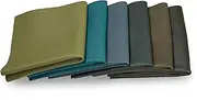 [CLUB4BRANDS] Leather Scraps - Pieces of Leather in Green Ideal for Craft Works, Extra Large, Quality Genuine Leather, Repair Bags, Textiles, Covering, Decoration, 1.3lb (0,6kg), Various Shades, Format A1 - Green