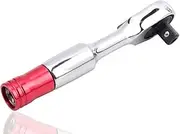 Yakamoz Mini Ratchet Socket Wrench, 1/4Inch Drive Stubby Ratchet Wrench, 72-tooth Reversible Magnetic Tail Bit Socket Wrench For Vehicle Socket Wrench Kit Tool