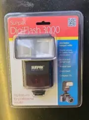 ELECTRONIC FLASH For Cameras- Sunpak DigiFlash 3000 for Nikon DSLR (C5)