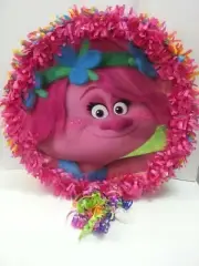 Trolls Pinata Hit/Pull String - Party Game & Candy Holder NEW