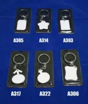 10x Sublimation ink Blank MDF Key Rings Heat Press machine Printing Local Ship