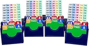Set of 4 Blue Color Choice Bridge Playing Cards with Bridge Bidding Box and Bridge Playing Cards Together Play in Tournment