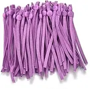 Small Elastic Rope 50/100Pcs Flat Mask Elastic Band Rubber Rope Ear Hanging Rope Adjustable DIY Soft Multicolor Elastic Sewing Craft Accessories Elastic Rope for Fitness (Color : Purple, Size : 100p