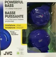 JVC - HA-SR185 - Wired Foldable Headphones with Mic - Blue