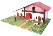 Starlux France 1:32 FARM PLAYBASE Wood Made For Plastic Animal Figures #3 NM`70!