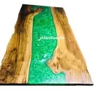 Walnut Resin River Table Top Made To Order Epoxy Table Top Outdoor Coffee Table