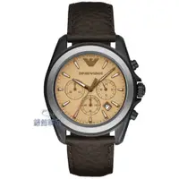 在飛比找蝦皮購物優惠-EMPORIO ARMANI亞曼尼AR6070手錶 駝色面 