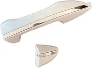 White With Chrome Outer Handle Exterior Handle Compatible With Toyota Compatible With Corolla Compatible With Altis 2014 2015 2016 2017 2018 2019 69210-02210 692220-02170 Outer door handle(