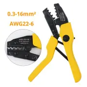 Ratchet Crimper 0.3-16mm² Crimping Tools Non-Insulated Receptacle Plug Terminals