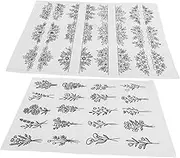 KOCKSHION 2 Sheets Water Soluble Embroidery Boho Style Sashiko Patterns Flexible DIY Sewing Material for Creative Projects for Hand Sewing and Embroidery Techniques