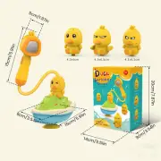 Baby Duck Bath Toy Electric Duck Water Spray Bath Toys with 4 Spraying·~