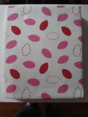 NEW Pink & White Playful Printed Crib Size Toddler Junior Bed 3 Piece Sheet Set