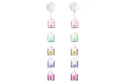 2 PCS Window Christmas Lights Decorative 3D Novelty Hanging LED Curtain String Lights