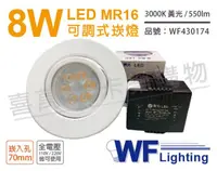 在飛比找PChome24h購物優惠-(2入) 舞光 LED 8W 3000K 黃光 7cm 全電