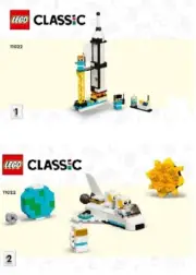 LEGO New Instruction 11022 Classic Space Mission Set of 2 Manuals Only