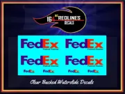 1/64th Delivery Van 'FedEx' Custom Decal SCR-0366