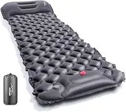 Air Mat, Camping Mat, Foot Type (2024 Newly Developed & Inflates in 25 Seconds), Includes Pillow, Outdoor Mat, Disaster Prevention, Mat Pact Sleeping Bag, R Value 4.0, Thick, Waterproof, Tide