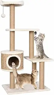 VRAXO Cat Tree with Scratching Post 123cm Seagrass -10.04KG,170979
