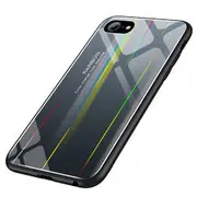 Laser Aurora Gradient Color Tempered Glass Protective Case for iPhone 6/6s 5586 01