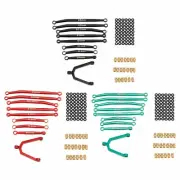Aluminum Steering Link Rod+Y-Link+Accessory For Axial SCX24 AXI90081 1/24 RC Car