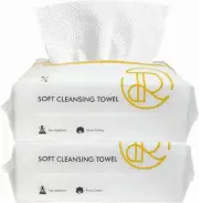 Disposable Face Towel Extra Thick Cotton Tissue 100% Cotton Lint-Free Unscented