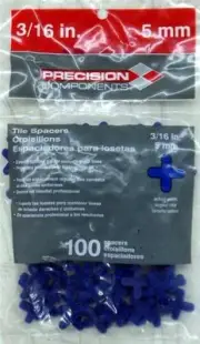 Precision Components 100-Pack 3/16" 5mm Rubber Tile Spacers