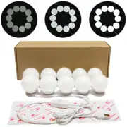 Vanity Light: Make Up Mirror with 10 LED Kit Bulbs & Dimmable Hollywood Lamp