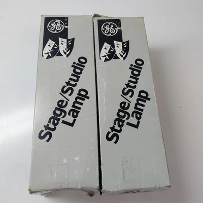 500T12/9 Stage Studio Lamp 500W 120V GE AV/Photo Bulb NOS 2 BULBS! NEW IN BOX