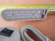20-Led Light Lamp Magnetic Magnet GooseNeck Bendable Bernina Bernette White Elna