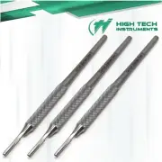 Surgical Scalpel Handle Blade Holder #3 With Round Pattern German Stainless 3Pcs