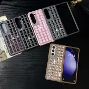 For Samsung Galaxy Z Fold6/5/4/3 Screen Film Sparkle Bling Rhinestone Slim Case