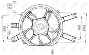 Engine Cooling Fan Benni Fits Mitsubishi L200 L 200 2.0 2.4 D 2.5 TD TDi