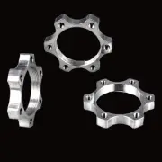 Alloy Bike hub lock nut flange thread Disc brake adaptor bicycle disk rotor tray