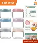Versatile Airtight Glass Storage Jars – 6-Pack for Healthy Meal Prep & Storage