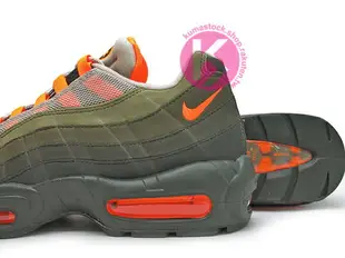 [22.5cm] 2018 經典原版 OG 配色 NIKE AIR MAX 95 OG '95 1995 ORANGE NEUTRAL OLIVE 橘深綠 軍綠 漸層 網布 前 後 氣墊 慢跑鞋 (AT2865-200) !