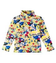 [Mini Rodini] Mini Rodini Floral cotton-blend turtleneck top Y 4/5 multicoloured